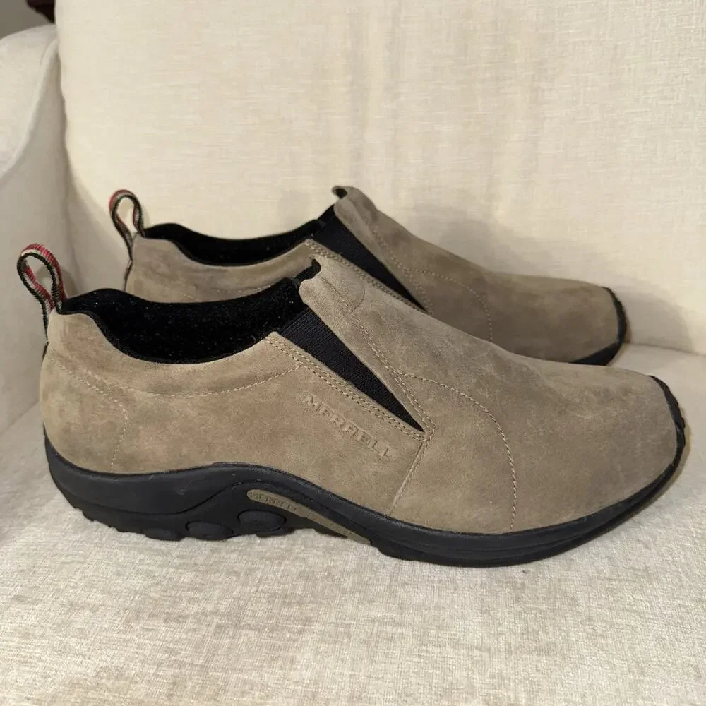 Merrell Jungle Moc Shoes Mens Size 15 Brown Suede Traction Slip-On Gorpcore New